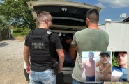 Homem que matou pai e filhos em tiroteio em Ilhota é preso