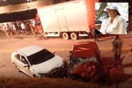 Mulher morre em grave acidente entre carros e caminhão em Brusque