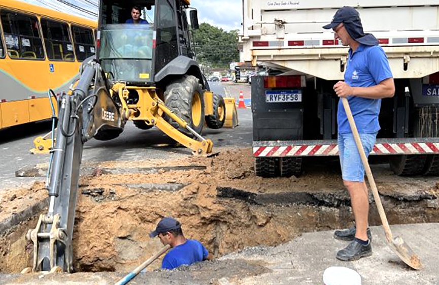 Samae troca bomba no bairro Bateias e moradores podem ficar sem água nesta quinta