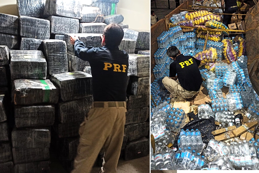 Polícia encontra 4 toneladas de maconha em caminhão que seguia com donativos para o RS