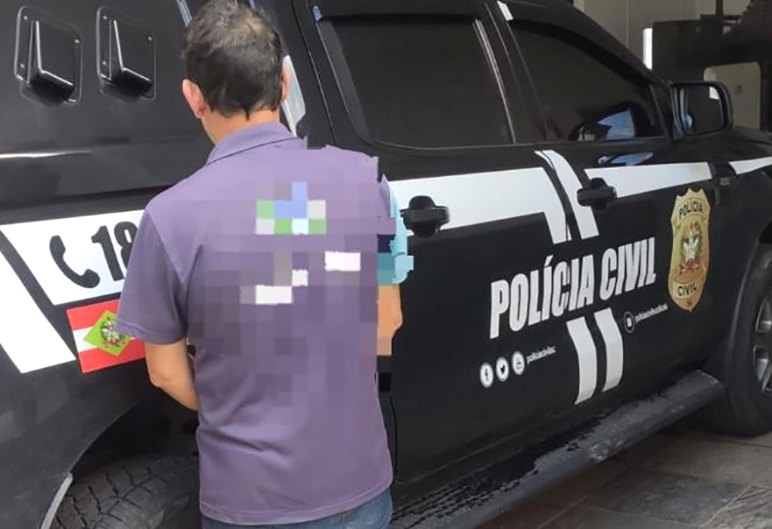 Homem suspeito de estuprar a própria filha é preso no Poço Grande, em Gaspar