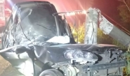 Motorista morre ap�s colis�o contra poste em Brusque; carro era de Gaspar