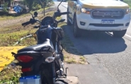 Queda de moto � registrada na Rodovia Ivo Silveira, em Gaspar