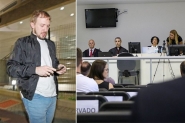 Caso Jaguar: Evanio sai pela porta da frente do Fórum após ser condenado por homicídios, lesão corporal e embriaguez ao volante