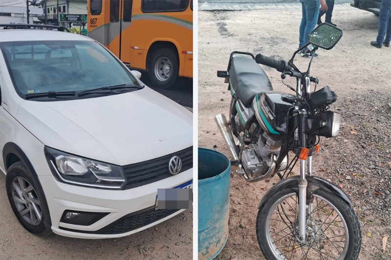 Piloto de moto é hospitalizado após acidente na Rodovia Ivo Silveira, em Gaspar