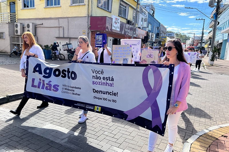 Gaspar vai ter caminhada pelo fim da viol�ncia contra a mulher