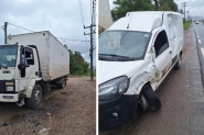 Motorista perde controle de carro e colide contra caminh�o na Jorge Lacerda, em Gaspar