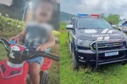 Menino de tr�s anos morre afogado em lagoa em Jaragu� do Sul