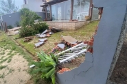 Fotos mostram destruio causada por tsunami meteorolgico em SC