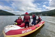 Come�a o quarto dia de buscas por homem que desapareceu ap�s jet ski virar em Rio dos Cedros