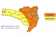Frente fria pode provocar temporais em SC nesta quinta