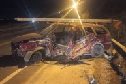 Carros ficam destrudos em acidente em So Joo Batista