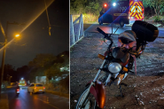 Fiao cada provoca acidente e deixa mulher gravemente ferida em Ilhota