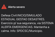 Defesa Civil de Gaspar participa de simulado de temporal neste domingo