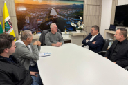 Suplente de deputado federal Coronel Armando visita Gaspar e encontra comitiva do PP