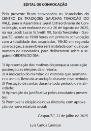 Edital de Convocao CTG Tradio do Vale