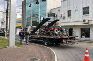 Fiscalizao da Ditran identifica quatro pilotos e um motorista irregulares em Gaspar