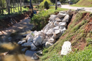 Secretaria de Obras e Defesa Civil realizam obra preventiva na Estrada Geral Gaspar Alto