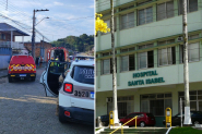 Mulher esfaqueada pelo companheiro em Gaspar segue internada na UTI