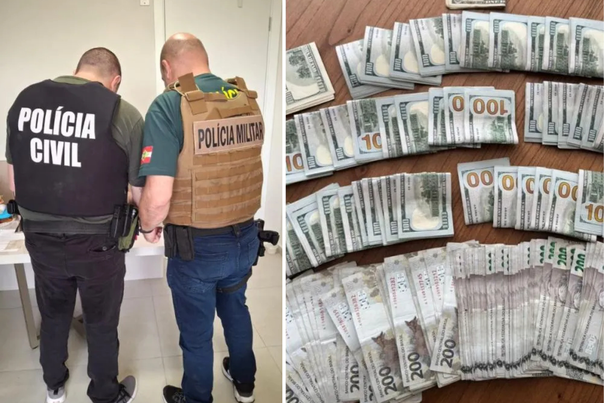 Opera��o do Gaeco que investiga fraude de caminh�es de macadame vazios em Blumenau tem mandado de busca em Gaspar