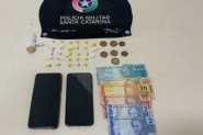 Adolescentes tentam fugir da PM mas acabam apreendidos por tráfico de drogas em Gaspar