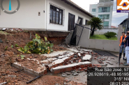 Microexplos�o atingiu Gaspar durante tempestade severa, aponta Defesa Civil
