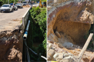Ponte do Alvorada ser� totalmente interditada em Gaspar: deslizamento foi maior que o previsto