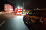 Ciclista fica gravemente ferido em acidente entre moto e bicicleta na BR-470, em Gaspar