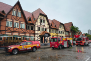 Princípio de incêndio atinge restaurante no Parque Vila Germânica, em Blumenau