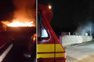Incêndio criminoso destrói casa e atinge carreta no bairro Lagoa, em Gaspar